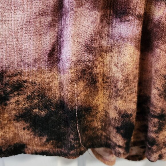 TORRID Tie Dye Babydoll Long Sleeve Crinkle Gauze Smocked Top Size 2 - Picture 11 of 11